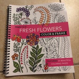 NWT Adult Coloring Book & Reinforced Filler Paper Bundle